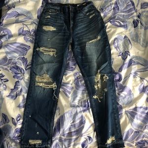 Abercrombie & Fitch High Rise Girlfriend Jeans